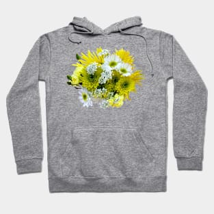 Daisies, Mums and Queen Anne's Lace Bouquet Hoodie